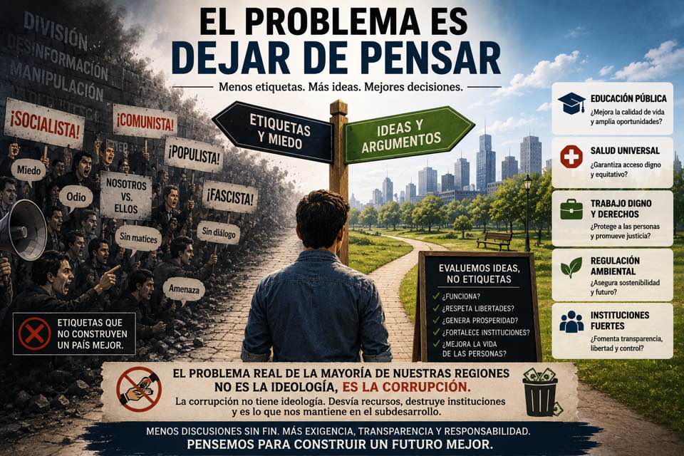 Opinión: El problema es dejar de pensar.